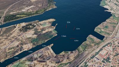 Varna Port Pilot MVP#1 - Blind navigation (bird view feature - water currents visualization)